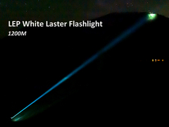9W LEP White Laser Flashlight Tático Recarregável IP66 Impermeável